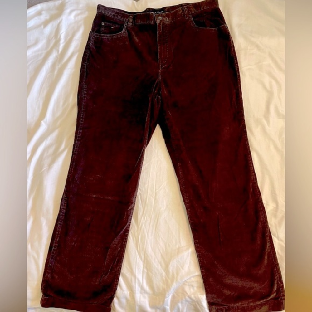 Tommy Hilfiger Mens Mercer Jeans Corduroy Brown‎ W38 L32 Regular Fit Straight